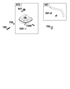 Part Location Diagram of 593720 Briggs and Stratton Tank-fuel